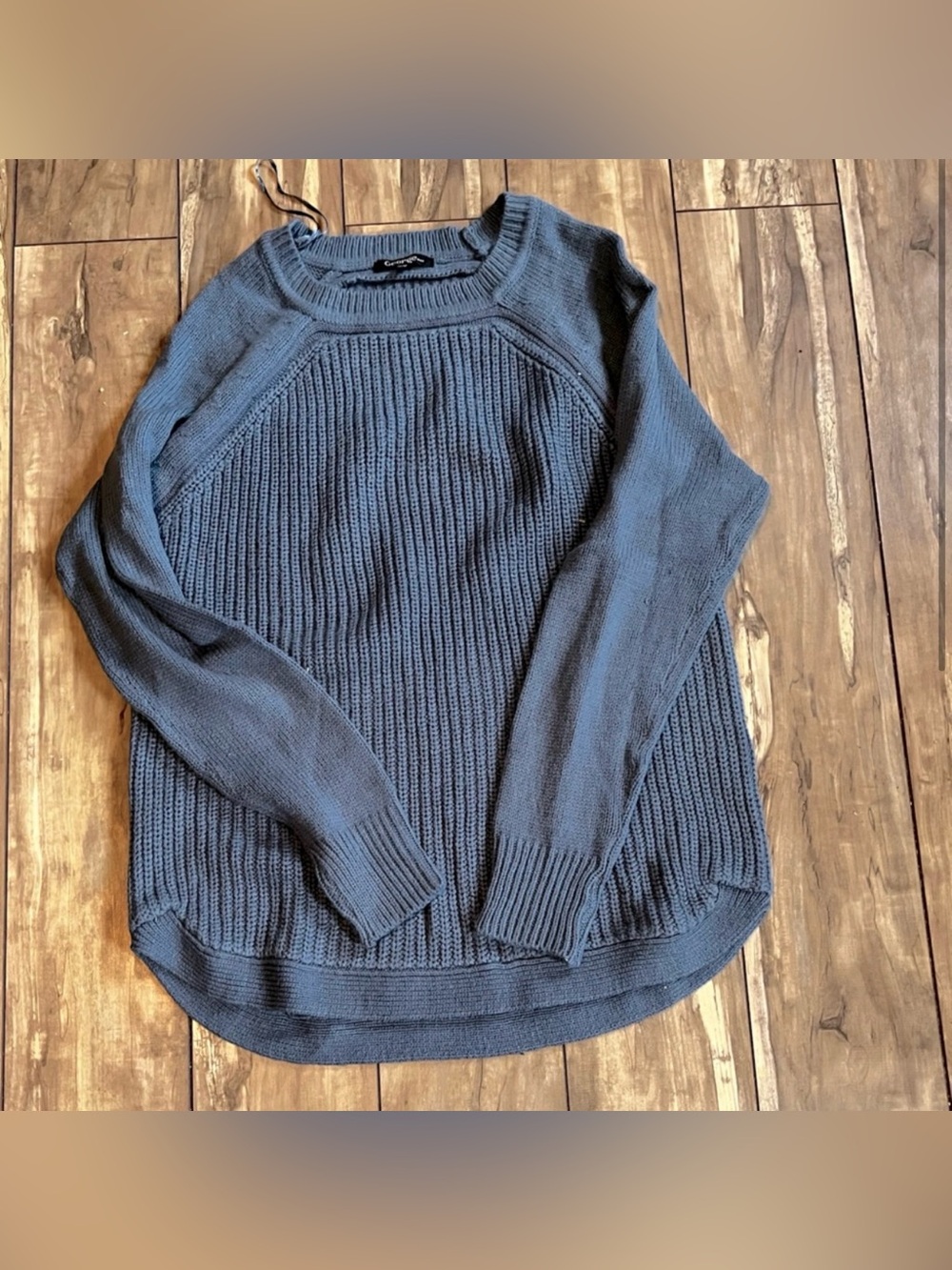George blue knit sweater